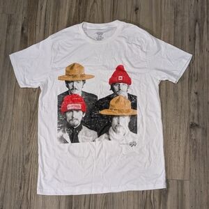 White Graphic T-Shirt Beatles Canada Hats